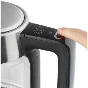 Fierbator electric digital Zilan, 1.7l, 2200W, temperatura reglabila, protectie uscarea, oprire automata, rotire 360 grade, ZLN8955 - Img 3