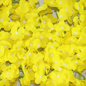 Flori sapun Hortensii Love, set 36 bucati, galben, 6 cm inaltime, 10 cm diametru, CD3444-GALBEN - Img 3