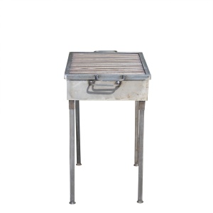 Gratar carbune Z-tools, 50x35 cm, 10 cm inaltime, metal, mobil, negru, EXT9910 - Img 4