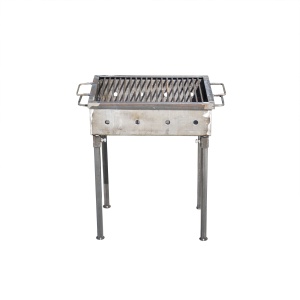 Gratar carbune Z-tools, metal, 40x30 cm, 10 cm, 3 mm, mobil, negru, EXT9909 - Img 2