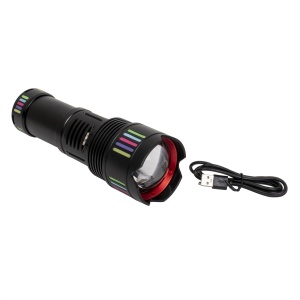 Lanterna de mana Z-TOOLS, LED 5 moduri lumina, incarcare USB, 21.5x7.5 cm, ZTS8999 - Img 4