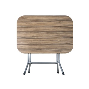 Masa plianta Zilan, 60x90x75 cm, MDF, picioare metalice, 4 scaune bucatarie pliante, ZLN2524_stejar_4S - Img 2