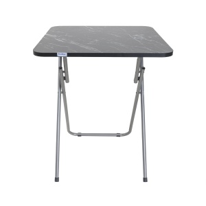 Masa plianta Zilan cu blat MDF, 60x60x72 cm, picioare metalice, plus 2 scaune pliant, ZLN6999_2S - Img 2