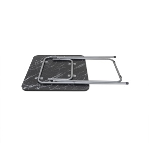 Masa plianta Zilan cu blat mdf, dimensiuni 60x60x72 cm, negru + 4 scaune pliant, suport 100 kg, ZLN6999_4S - Img 4