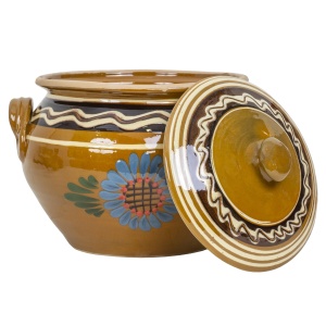 Oala din lut Zilan, capacitate 7l, diametru 24 cm, rezistenta, usoara intretinere, EXT10410 - Img 2
