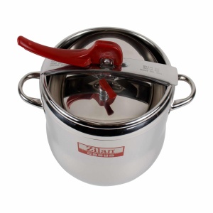 Oala sub presiune Zilan 9L, inox, fund triplu stratificat, supapa siguranta, 20 cm diametru, 26 cm inaltime, 3930 - Img 2