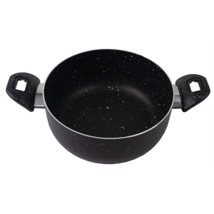 Oala Zilan cu capac sticla, aluminiu, interior granit, 3L, 24cm, ZLN1983 - Img 3