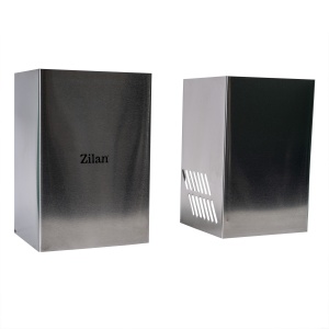 Pachet cuptor incorporabil Zilan, electric, capacitate 51L, dimensiuni 60x50x15 cm, plita incorporabila gaz alimentare natural/butelie, hota decorativa inox 63 cm, SET30071 - Img 7