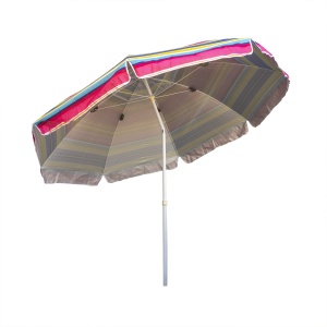 Pachet umbrela protectie solara Zilan, diametru 2.4m, inaltime 2.3m, suport ajustabil, otel, poliester, ZTS8489_1 - Img 4
