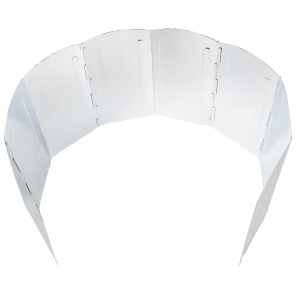 Paravan pliabil Z-TOOLS, metal galvanizat, 120x30 cm, protectie flacara, 8 panouri, ZTS9087 - Img 2