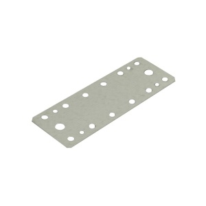 Placa perforata otel Zilan, 180x65x2.5 mm, argintie, 4529 - Img 3