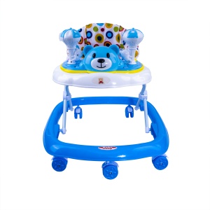 Premergator Zilan cu scaun reglabil, potrivit de la 6 luni, 7 roti pivotante, 64x58 cm, 3 kg, DSY1092-BLUE - Img 1