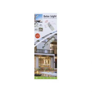 Proiector led 300W Zilan, incarcare solara, IP65, telecomanda, 45x18.5x4 cm, ZTS8225 - Img 2