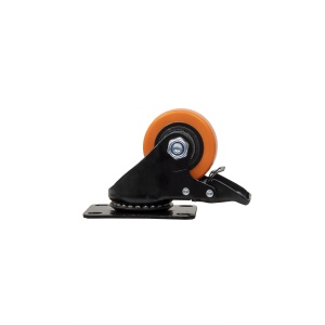 Roata pentru mobila Z-TOOLS, pivotanta cu frana, diametru 2.5 inchi, lungime suport 9.5 cm, latime suport 6.5 cm, ZTS8130 - Img 2
