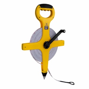 Ruleta banda Z-tools, 100m x 12.5mm, maner ABS, carcasa plastic, galben/negru, ZLN2974 - Img 1