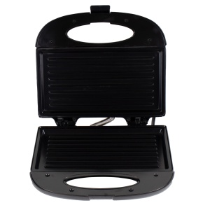 Sandwich-maker Zilan, 750W, interior teflonat antiaderent, 2 sandwich-uri, lungime cablu 1m, negru/argintiu, ZLN8143 - Img 4