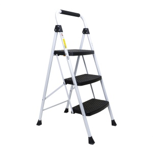 Scara metalica Z-TOOLS cu 3 trepte late, pliabila, dimensiuni 46x61x105 cm, greutate maxima 150 kg, ZTS8091 - Img 1