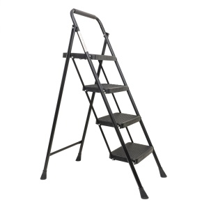 Scara metalica Z-TOOLS cu 4 trepte, pliabila, 124cm inaltime, 46cm lungime, 84cm latime, suport 150kg, ZTS8088