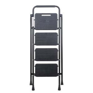 Scara metalica Z-TOOLS cu 4 trepte, pliabila, 124cm inaltime, 46cm lungime, 84cm latime, suport 150kg, ZTS8088 - Img 3