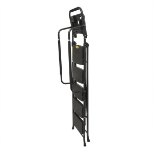 Scara metalica Zilan cu 5 trepte, inaltime 175cm, lungime treapta 38cm, latime treapta 20cm, balustrada 85cm, greutate maxima 130kg, ZTS8082 - Img 5