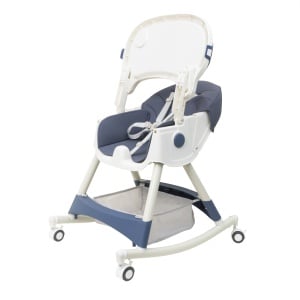 Scaun de masa copii Z-TOOLS, pliabil, balansoar, albastru, inaltime 90cm, lungime 49cm, latime 25cm, greutate maxima 50kg, varsta 5-72luni, ZTS9137 - Img 5