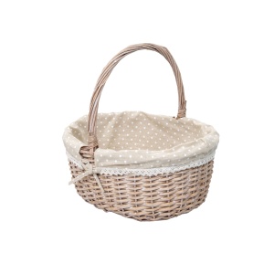 Set cosuri de rachita ovale Zilan, 41x33x38 cm + 34x27x32 cm + 24x20x25 cm, bej, ZTS8435 - Img 4