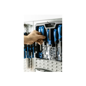 Set surubelnite HOGERT 63 elemente, otel aliaj S2, tubulare crom-vanadiu, maner antiderapant, valiza practica, HT1S105 - Img 3