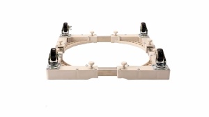 Suport cu roti Zilan, ajustabil, pentru electrocasnice, metal + plastic, 10.5 cm inaltime, 44.5 cm latime, 44.5 cm lungime, ZTS5396 - Img 2