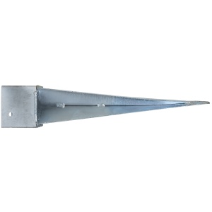 Suport stalp metalic Zilan, 100x100mm, lungime 49cm, fara cap, ZTS5508 - Img 2