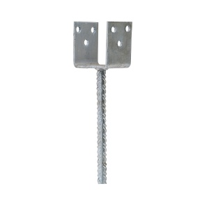 Suport stalp Zilan, papuc reazem tip "U", 80x300x60x4 mm, pentru beton, cod 4928