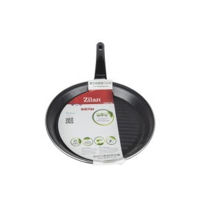 Tigaie grill Zilan, aluminiu, non-stick, diametru 28 cm, neagra, ZLN2126 - Img 4