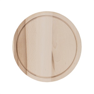 Tocator rotund din lemn Zilan, grosime 2cm, diametru 29cm, cod 1082 - Img 2