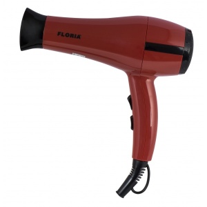 Uscator de par Zilan, 3 trepte temperatura, 2 trepte viteza, 1800W, grila ceramica, rosu, 1m, ZLN8984