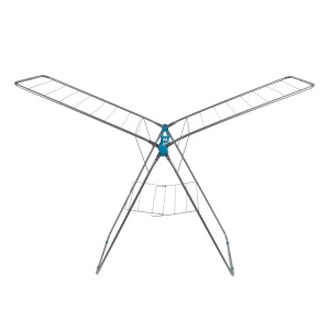Uscator rufe metalic Zilan, pliabil, capacitate 20m, dimensiuni 100x54 cm, gri, ZLN2942 - Img 1