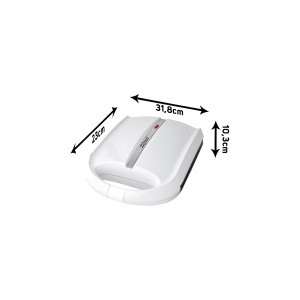 Aparat biscuiti Zilan, 1600W, alb, plastic, dimensiuni 30x35x12 cm, ZLN2809 - Img 4
