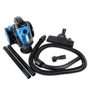 Aspirator fara sac Zilan, 700W, 2.5L, filtrare HEPA 13, furtun rotativ 360 grade, negru/bleu, 35x25x10 cm, ZLN3468 - Img 3