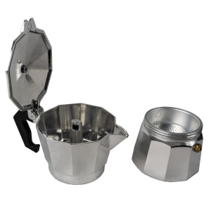 Cafetiera espresso Floria, capacitate 3 cesti, aluminiu argintiu, 150 ml, 12x10x17 cm, ZLN2485 - Img 3