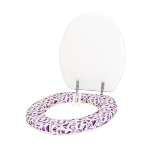 Capac WC Zilan cu burete din spuma, clasic, imprimeu, 40x34x6 cm, 1.7kg, 165_2 - Img 2