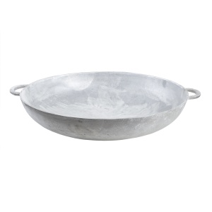 Ceaun aluminiu Zilan, capacitate 12L, diametru 48cm, inaltime 12cm, fara capac, alimentare gaz, gri, EXT8058