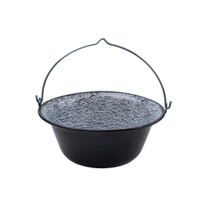 Ceaun Z-tools, 13L, otel emailat, negru, 18 cm inaltime, 40.5 cm diametru, fara capac, alimentare gaz plus electrica, cod EXT7224