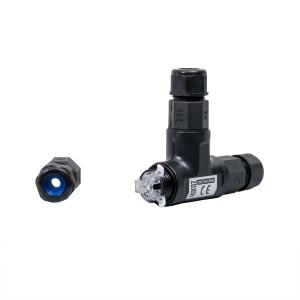 Conector 3 pini WATEPROOF Zilan, pentru furtun gradinarit, material plastic, negru, IP68, EXT106-004-0002 - Img 2