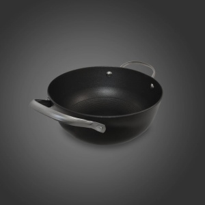 Cratita din fonta OTI, 20 cm, 2 L, inaltime 8.5 cm, capac sticla termorezistenta, usor de manevrat, cod OTI0014 - Img 4