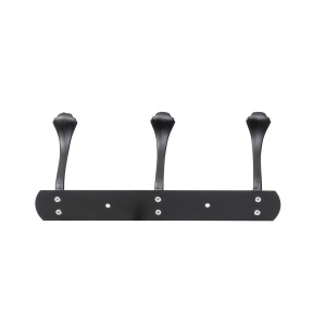 Cuier metalic Z-TOOLS, 3 agatatori, lungime 24.5cm, latime 13cm, design modern, negru, ZTS8146 - Img 2