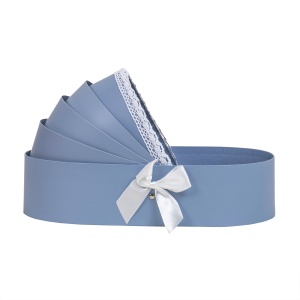 Cutie pentru flori Zilan, din carton, tip Landou, roz, 33.5x18.5x8 cm, CD744_bleu - Img 2