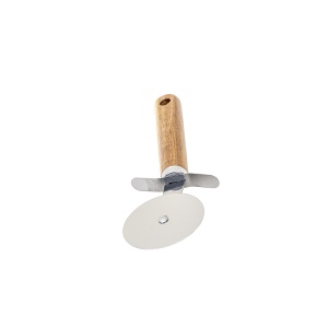 Cutit pentru pizza Zilan, maner din lemn, lungime 20.5cm, diametru 6.5cm, 20x6x3 cm, 1kg, 1035 - Img 3