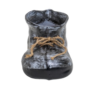 Decoratiune gradina Zilan, bocanc ceramic cu suport flori, 32x10x14.5 cm, 1.5kg, EXT10218_1 - Img 2