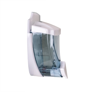 Dozator de sapun lichid Zilan, capacitate 400ml, plastic, alb, 8x8x17cm, EXTY-048 - Img 5