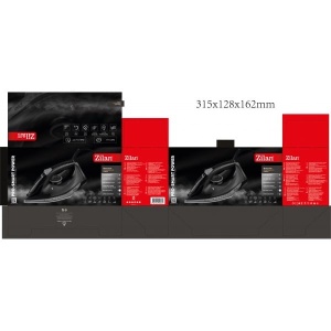 Fier de calcat Zilan, 2600W, talpa ceramica, control temperatura, negru, Oprire automata, calcare verticala si orizontala, sistem anti calcar, sistem antocuratare, ZLN8603 - Img 3