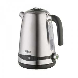 Fierbator electric Zilan din inox, digital, 2200W, temperatura reglabila 40-100 grade C, capacitate 1.7L, detasabil, ZLN1000 - Img 1