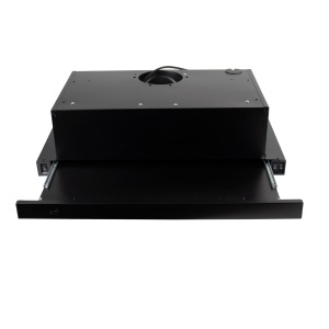 Hota telescopica Zilan cu motor dublu, 2 filtre aluminiu, 420 m3/h, neagra, 65x49.5x28.5 cm, ZLN3680_2 - Img 3